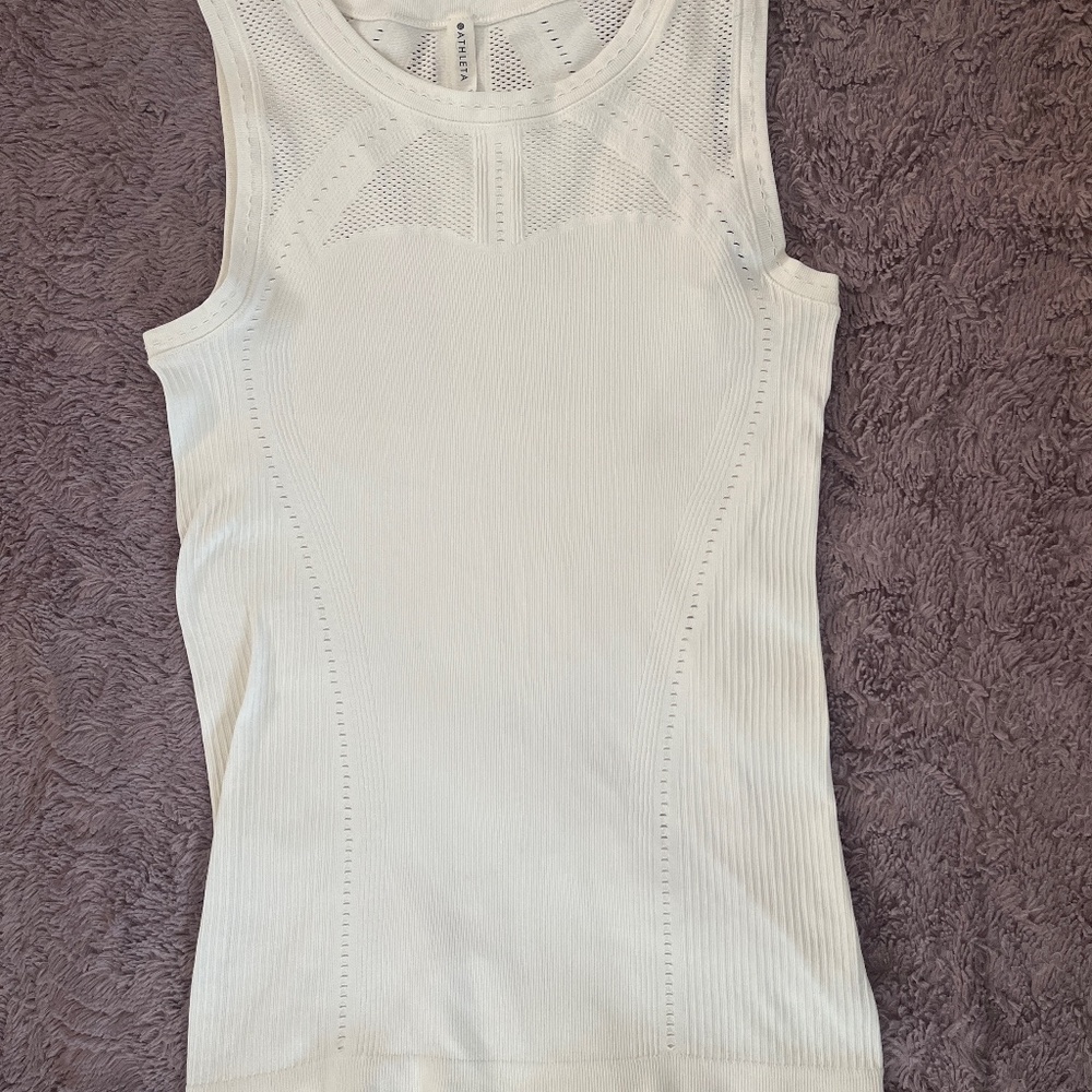 Athleta white tank